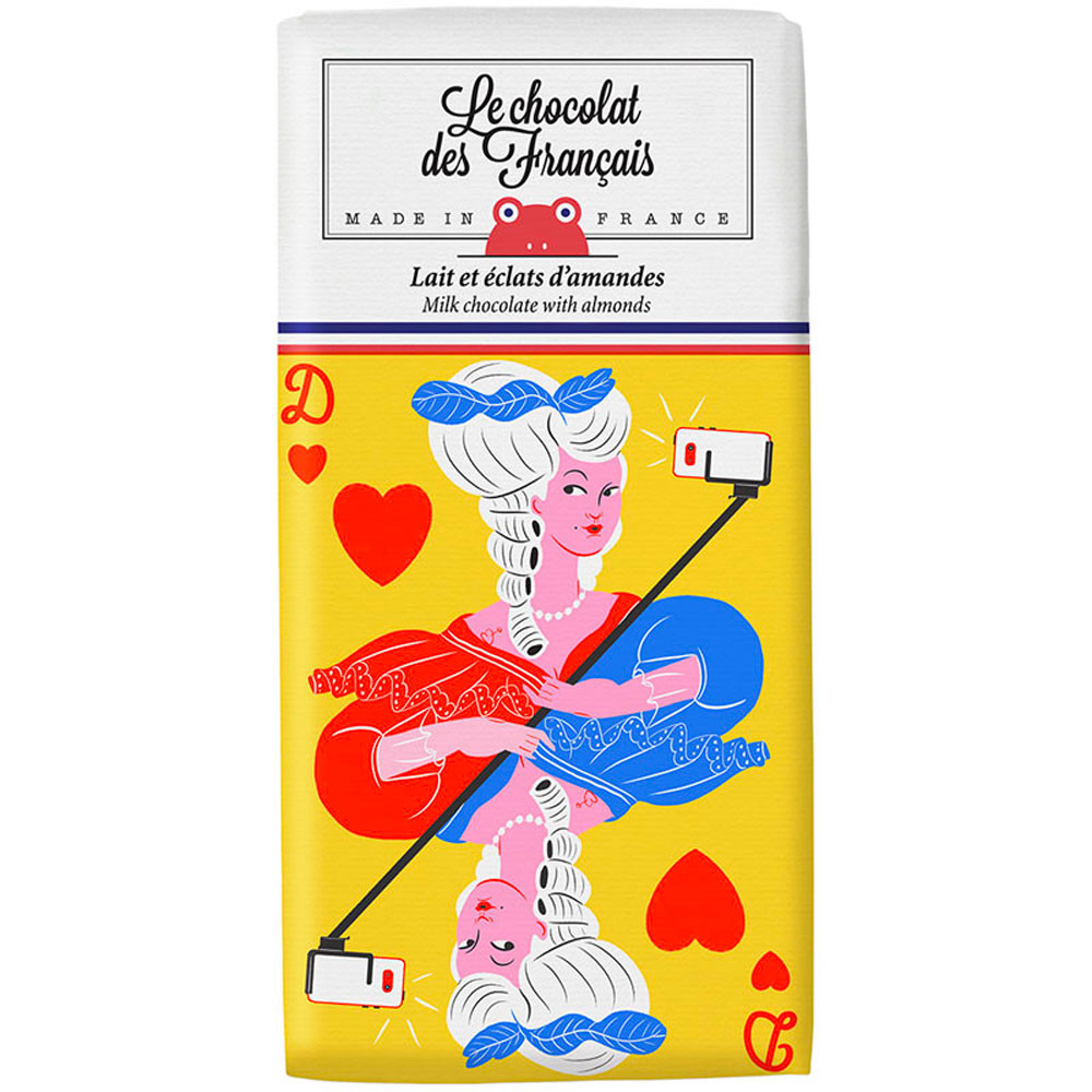 8.法國杏仁片牛奶巧克力(紅心撲克牌)
