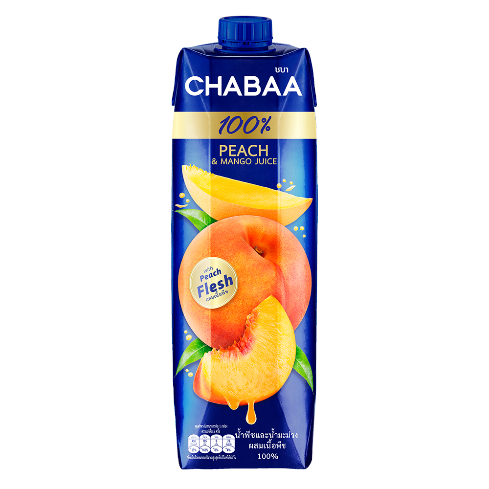 CHABAA100% 蜜桃佐芒果汁
