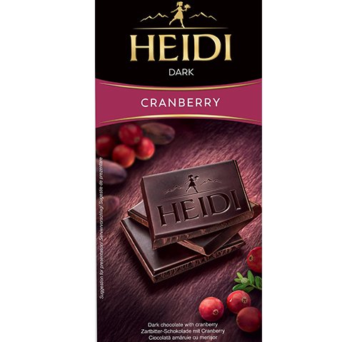 赫蒂蔓越莓黑巧克力80g