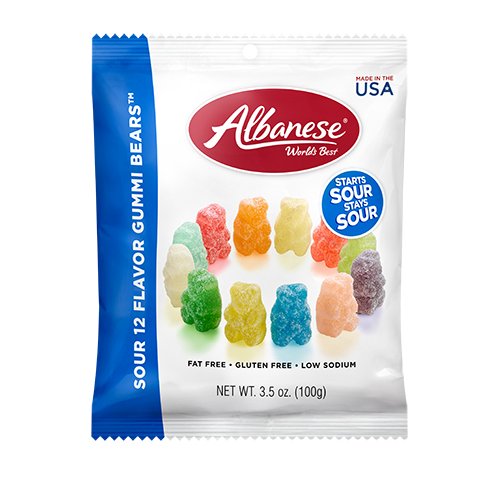 艾爾巴12種酸爆小熊軟糖100g
