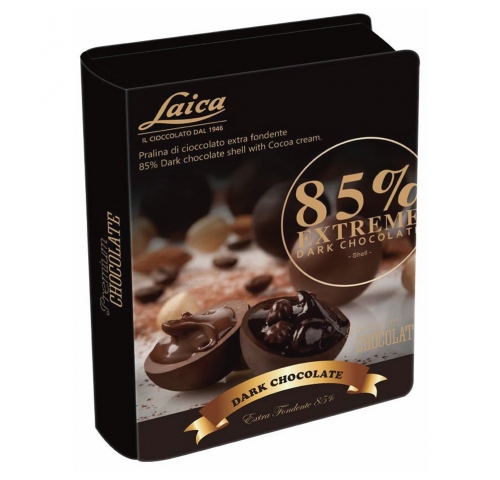 義大利萊卡85%可可夾心巧克力書本造型禮盒112g