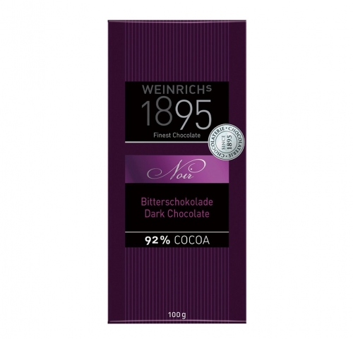 德國1895瑞奇-極致純黑92%黑巧克力100g